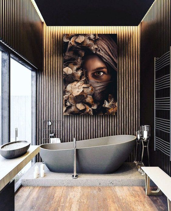 Luxury bathroom ideas, artistic expression bathroom design