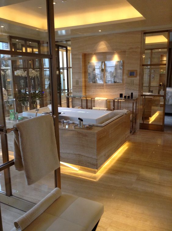 Luxury bathroom ideas, romantic retreat bathroom design